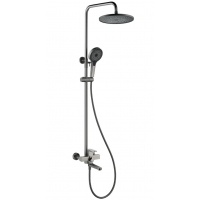 Душевая система VIEIR V283562C однорычажная, поворотный излив, ручной и тропический душ, штанга, гра