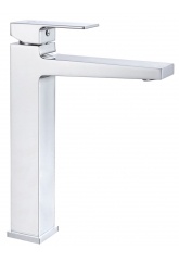 Смеситель для раковины VIEIR V393512, однорычажный, высокий Г-излив, хром