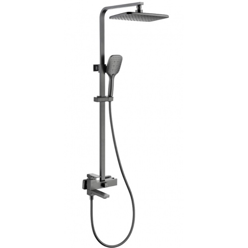 Душевая система VIEIR V393562G, однорычажный, излив, ручной душ, тропический душ, штанга, графит купить в интернет магазине Санрай73