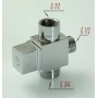 Дивертор 3/4"х1/2"х1/2" Vieir