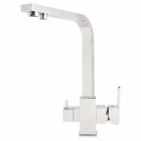 Смеситель для кухни VIEIR V15004, с выходом для фильтра, рычажный, высокий Г-излив, хром