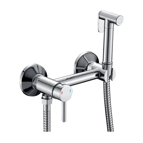 Смеситель с гигиеническим душем Vieir V502552, настенный, однорычажный купить в интернет магазине Санрай73