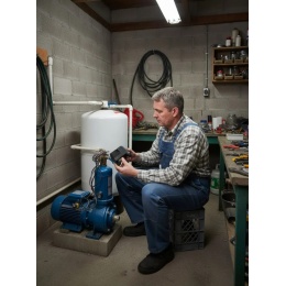 Реле давления воды 1-5 бар, 1/4" накидная гайка, без кабеля, Vieir