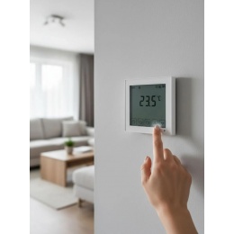 Терморегулятор комнатный Vieir VR407 сенсорный, програмируемый, белый