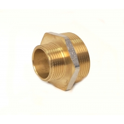 Ниппель 1 1/2"нр х 1"нр переходной латунный (40х25мм)
