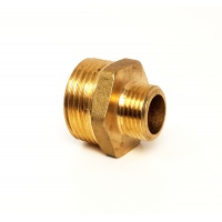 Ниппель 1"нр х 1/2"нр переходной латунный (25х15мм)