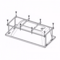 Монтажный комплект 180х80 к ванне ROCA BECOOL