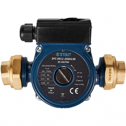 Циркуляционный насос 25-60/130 220/240V 50Hz с латунными гайками G 1 1/2 x Rp 1