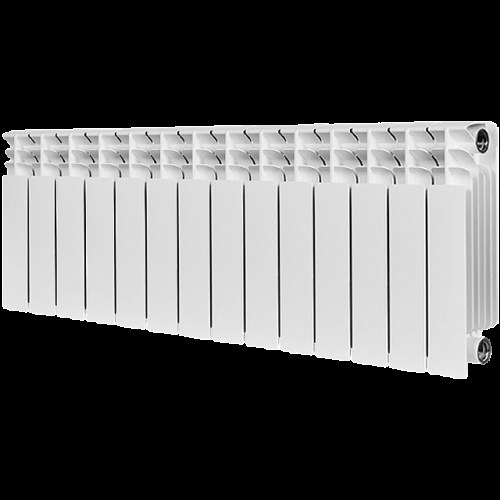 Радиатор биметаллический STOUT TITAN 350 14 секций боковое подключение (белый RAL 9016) купить в интернет магазине Санрай73
