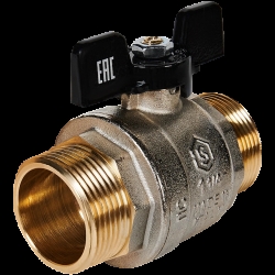 SVB-0006-200032 STOUT Кран шаровой полнопроходной, НР/НР, ручка бабочка 1 1/4"