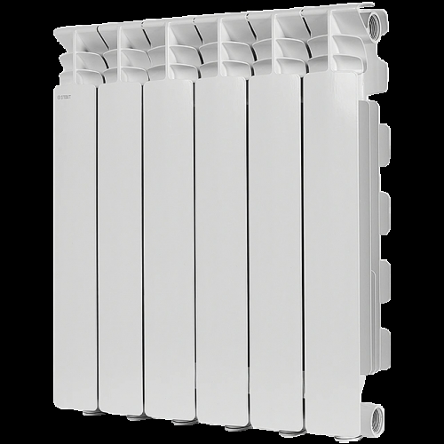 Радиатор алюминиевый STOUT GAMMA 500 6 секций боковое подключение (белый RAL 9010) купить в интернет магазине Санрай73