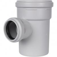 Тройник канализационный бесшумный STOUT D 110 x 58 / 87,5°