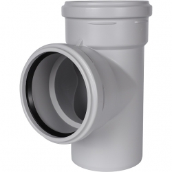 Тройник канализационный бесшумный STOUT D 110 x 110 / 87,5°