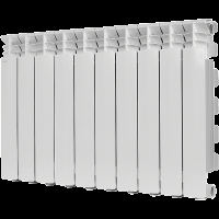 Радиатор алюминиевый STOUT GAMMA 500 10 секций боковое подключение (белый RAL 9010)