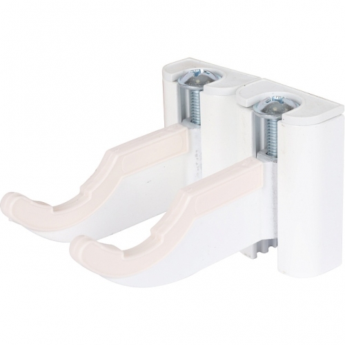 Комплект настенных регулируемых кронштейнов для радиаторов STOUT (2 шт.) RAL 9016 купить в интернет магазине Санрай73