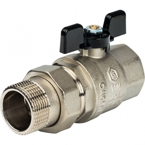 Кран шаровой STOUT полнопроходной, ВР/НР, ручка бабочка 1 1/4, американка купить в интернет магазине Санрай73