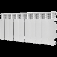Радиатор алюминиевый STOUT GAMMA 350 10 секций боковое подключение (белый RAL 9010)