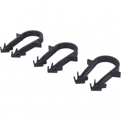 SMF-0005-001620 STOUT Скоба якорная с двойным креплением для труб д.16-20мм, цвет черный, 50 мм