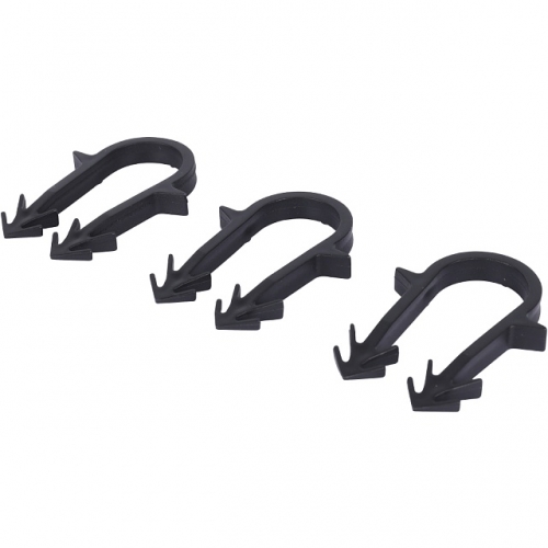 SMF-0005-001620 STOUT Скоба якорная с двойным креплением для труб д.16-20мм, цвет черный, 50 мм купить в интернет магазине Санрай73