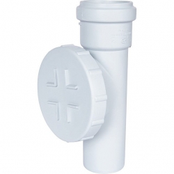 Ревизия с круглой крышкой канализационная бесшумная STOUT D 58