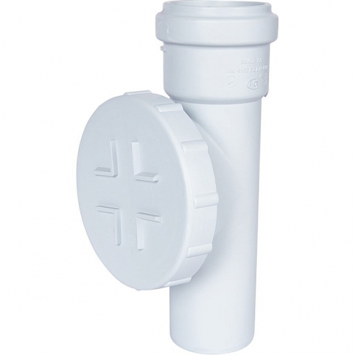 Ревизия с круглой крышкой канализационная бесшумная STOUT D 58 купить в интернет магазине Санрай73