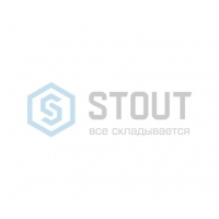STOUT Элемент дымохода присоединительный фланец d100 для присоединения к котлу винтами