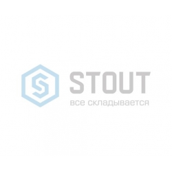 STOUT Элемент дымохода присоединительный фланец ?100 для присоединения к котлу винтами