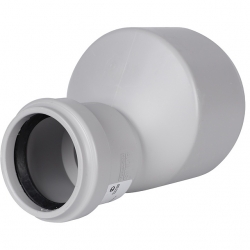 Переход эксцентрический канализационный бесшумный STOUT D 110 х 58