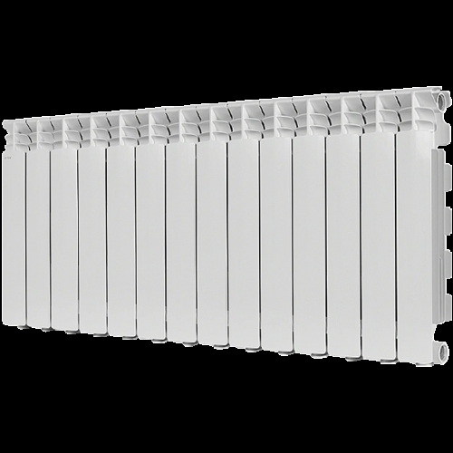 Радиатор алюминиевый STOUT GAMMA 500 14 секций боковое подключение (белый RAL 9010) купить в интернет магазине Санрай73