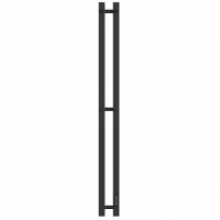 SHQ-R2Q0-012008 STOUT полотенцесушитель элекрический ROCK quadro 120*08 Черный матовый 2 опоры