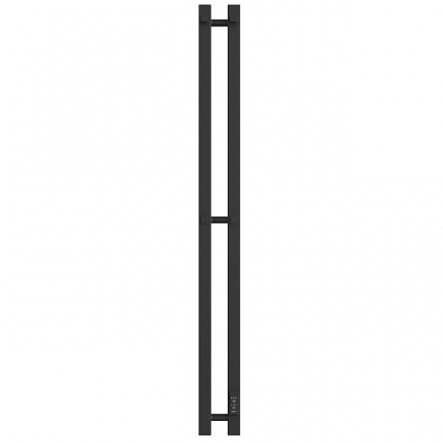 SHQ-R2Q0-012008 STOUT полотенцесушитель элекрический ROCK quadro 120*08 Черный матовый 2 опоры купить в интернет магазине Санрай73