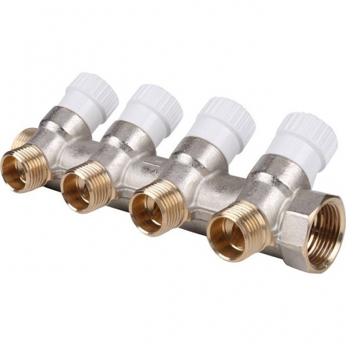 Коллектор распределительный STOUT 3/4 , 4 отвода 1/2 купить в интернет магазине Санрай73