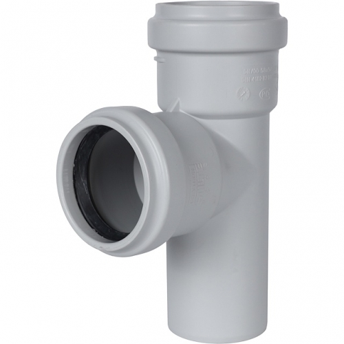 Тройник канализационный бесшумный STOUT D 58 x 58 / 87,5° купить в интернет магазине Санрай73