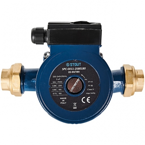 Циркуляционный насос 25-80/180 220/240V 50Hz с латунными гайками G 1 1/2 x Rp 1 купить в интернет магазине Санрай73