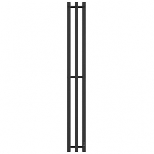 SHQ-R2Q0-012012 STOUT полотенцесушитель элекрический ROCK quadro 120*12 Черный матовый 2 опоры купить в интернет магазине Санрай73