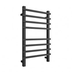 SHQ-T2QQ-008050 STOUT полотенцесушитель элекрический TECHNO quadro 80*50 Черный матовый