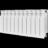 Радиатор биметаллический STOUT TITAN 350 11 секций боковое подключение (белый RAL 9016)