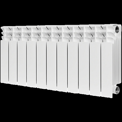 Радиатор биметаллический STOUT TITAN 350 11 секций боковое подключение (белый RAL 9016) купить в интернет магазине Санрай73
