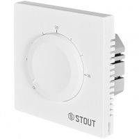 STOUT Термостат универсальный 3А, ON/OFF белый