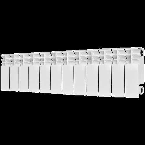 Радиатор биметаллический STOUT TITAN 200 12 секций боковое подключение (белый RAL 9016) купить в интернет магазине Санрай73