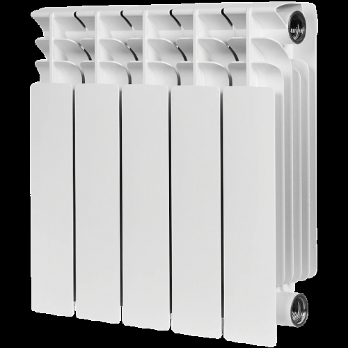 Радиатор биметаллический STOUT TITAN 350 5 секций боковое подключение (белый RAL 9016) купить в интернет магазине Санрай73