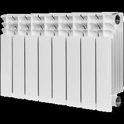 Радиатор биметаллический STOUT TITAN 350 8 секций боковое подключение (белый RAL 9016)