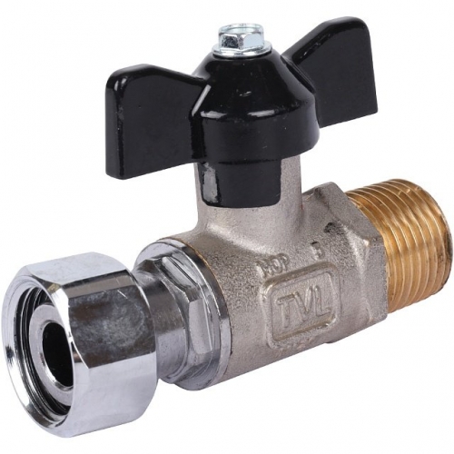 Кран шаровой STOUT 1/2x1/2 с накидной гайкой, НР/накидная гайка, ручка бабочка купить в интернет магазине Санрай73