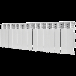 Радиатор алюминиевый STOUT GAMMA 350 14 секций боковое подключение (белый RAL 9010)