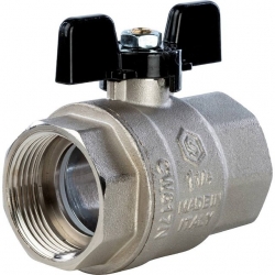 Кран шаровой STOUT полнопроходной, ВР/ВР, ручка бабочка 1 1/4