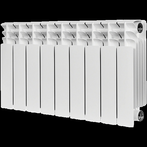 Радиатор биметаллический STOUT TITAN 350 9 секций боковое подключение (белый RAL 9016) купить в интернет магазине Санрай73