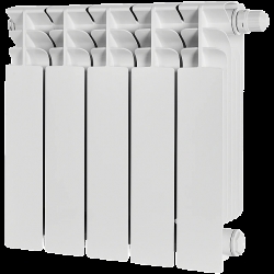 Радиатор биметаллический STOUT TITAN VENTIL 350 5 секций нижнее правое подключение