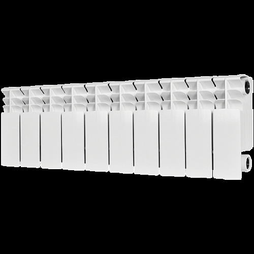 Радиатор биметаллический STOUT TITAN 200 10 секций боковое подключение (белый RAL 9016) купить в интернет магазине Санрай73