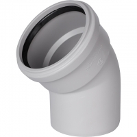 Отвод канализационный бесшумный STOUT D 110 х 45°