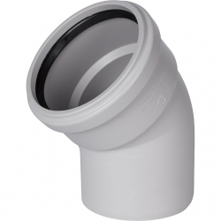 Отвод канализационный бесшумный STOUT D 110 х 45°